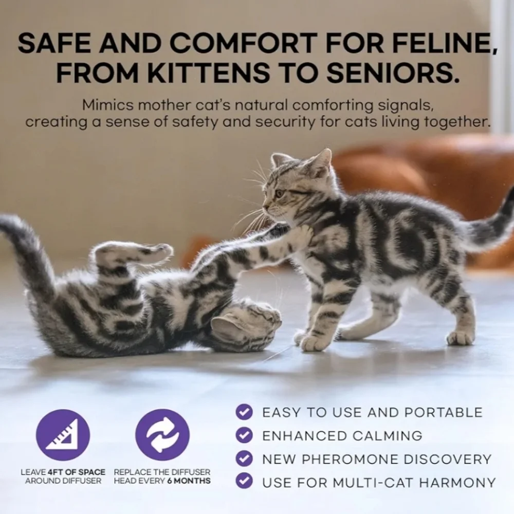 New Cat Calming Premiun Diffuser Relaxing Stress & Anxiety Relief for Cat